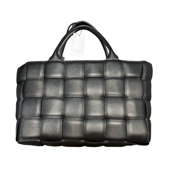 VESTIRSI Margot XL Black Woven Tote - Picture 3 of 6